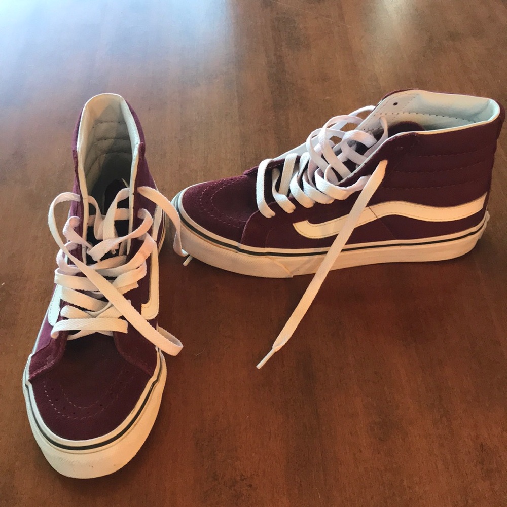 Maroon Hightop Vans